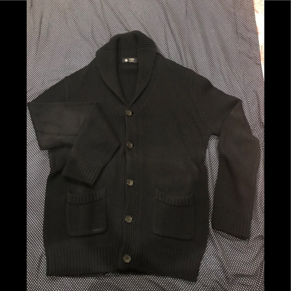 Men’s navy J. Crew cardigan sweater medium